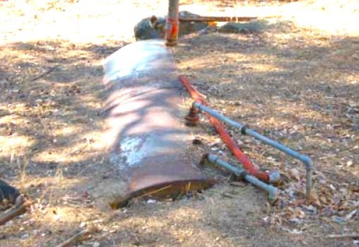 Tank Buried on the Ground Tank Buried on the Ground